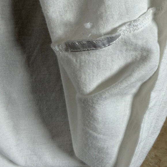 Boden‎ Women's White Floral Trim 3/4 Sleeve V Neck Top Casual Vibrant Size 16 - Picture 4 of 7